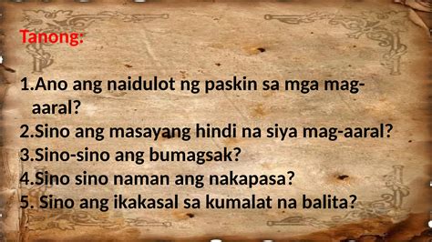 Kabanata 26: Mga Paskin (Buod) El Filibusterismo .